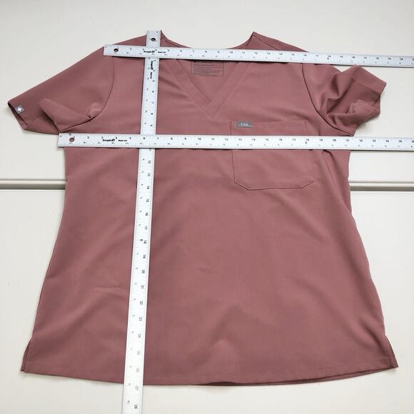 Figs Mauve Scrub Set Catarina Size L Top, High Waisted Yola Size L Pants - Picture 4 of 13